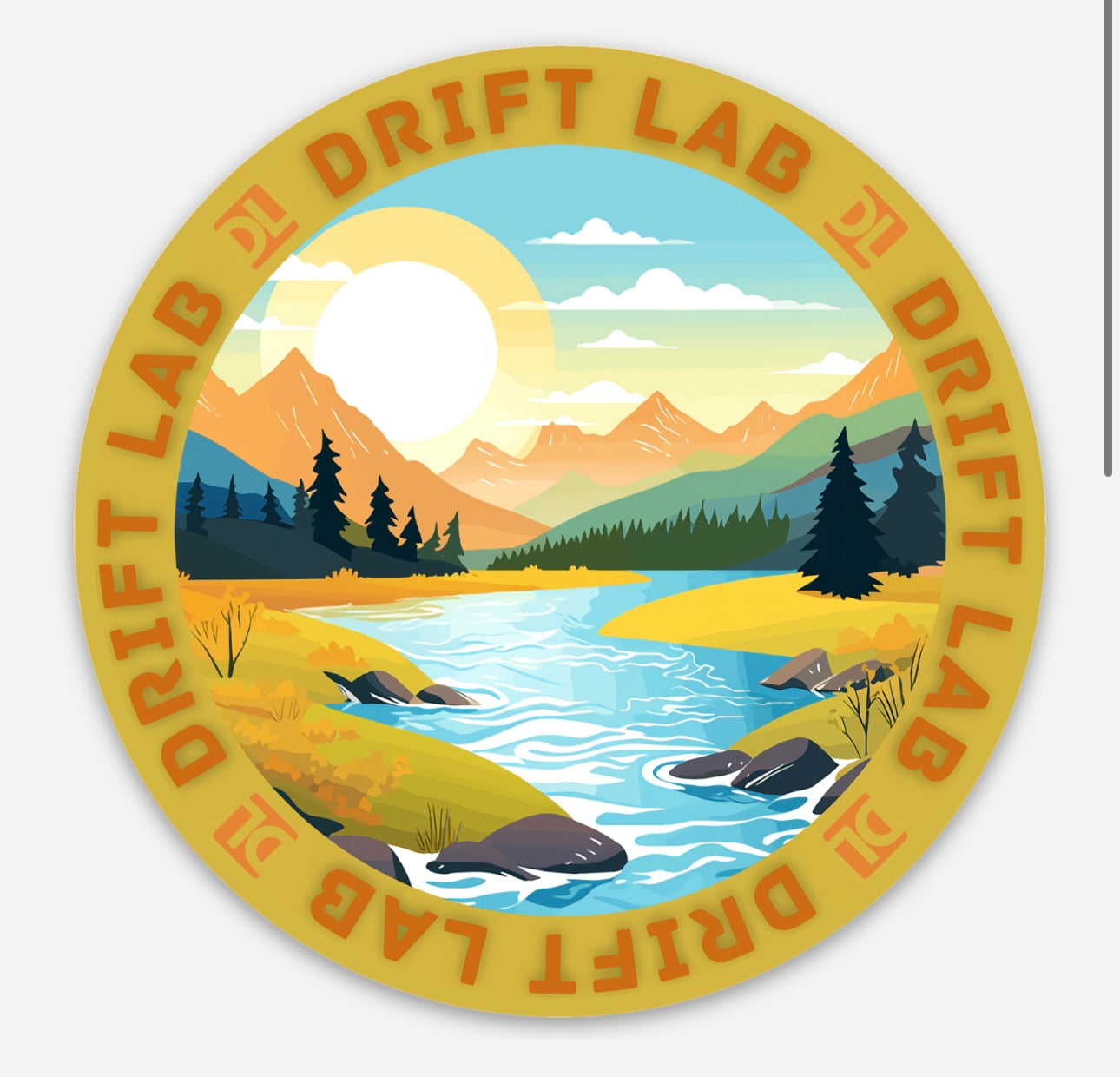 Sunrise River Sticker